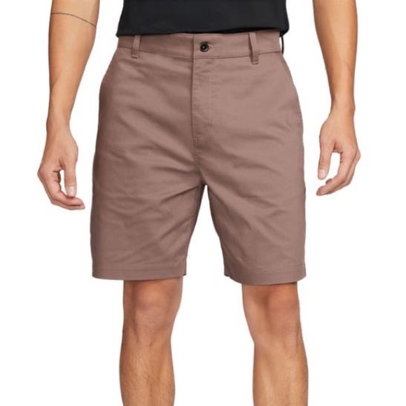 Nike Other - NIKE DRI-FIT UV FLAT FRONT CHINO GOLF SHORTS Sz 38 -Plum Eclipse - Brown